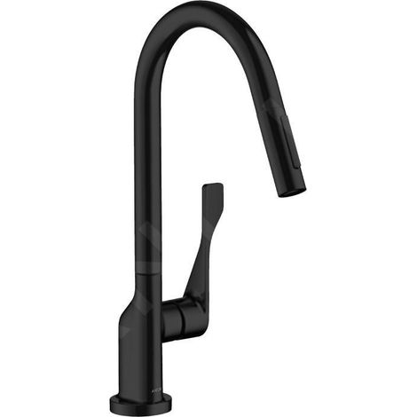 Mitigeur de cuisine EH AXOR CITTERIO Select 250, avec douche extractible, noir mat (1/4)