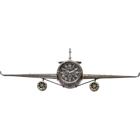 Ad Trend Orologio da Appoggio Aereo Vintage in Metallo 143x20x46 cm – Stile Industriale