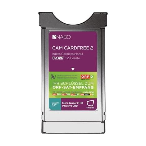 Nabo CAM CARDFREE 2 CI+ Modul mit integrierter Micro-Sat-Karte - keine ORF-Karte notwendig (1/2)