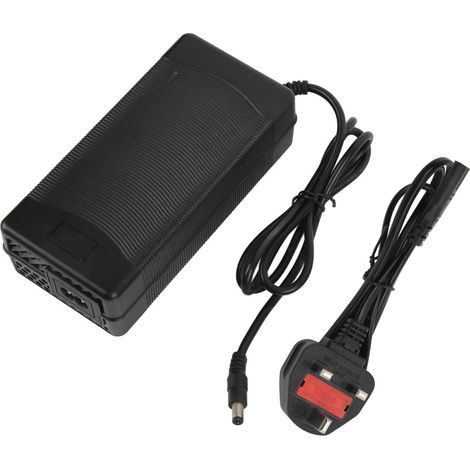 Chargeur pour trottinette électrique 10 pouces, interface DC2.1 double panneau, 180-240V avec prise UK. (1/5)