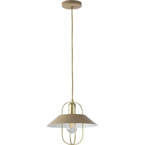 Lámpara colgante industrial E27 1x40W color oro 3519 Nesrin Rabalux (1/3)
