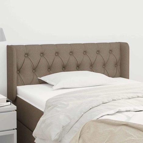 vidaXL Cabecero de tela gris taupe 93x16x78/88 cm (1/5)