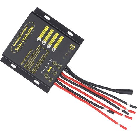 Contrôleur solaire MPPT 12 V/24 V 10 A Bluetooth PWM à charge rapide, résistant à l'eau et universel pour batteries scellées (1/5)