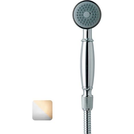 Douchette monojet Ø 55 RETRÒ-GOM chromé or - Bossini B01510130 (1/3)