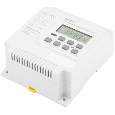 Commutateur Minuterie Programmateur Hebdomadaire Numérique Triphasé 380V Contrôle Puissance (1/3)