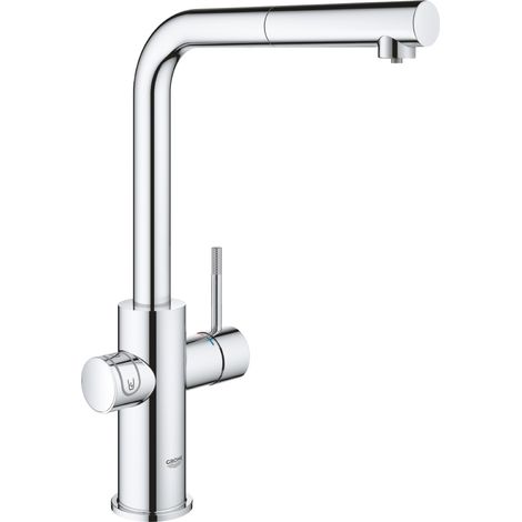 Grohe Blue Home - Grifo monomando de fregadero con sistema de filtración y refrigeración de agua, cromo 31539000 (1/5)