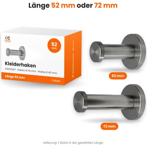 Edelstahl Kleiderhaken Haken Wandgarderobe Garderobenhaken Garderobe Wandhaken (1/5)