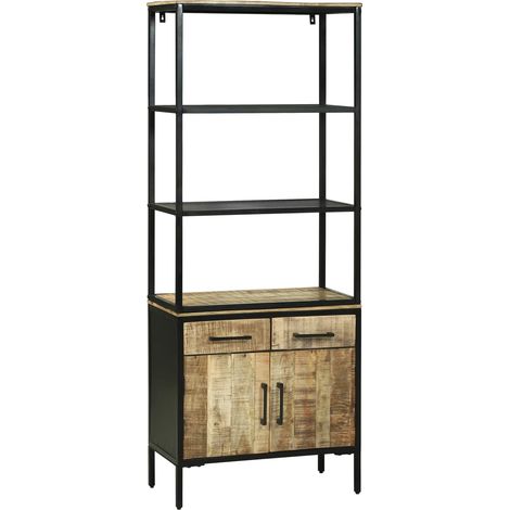 Maison Exclusive - Haut Armoire Marron 70 x 35 x 180 cm Bois de mangue massif (1/5)
