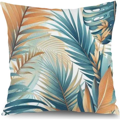 Housses de coussin floral style ferme, décoration maison jardin,40×40cm (1/5)