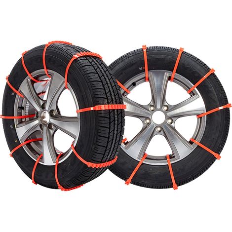 20 chaînes antidérapantes d'urgence pour pneus neige boue, lot de 20 pièces pour SUV voiture (1/5)