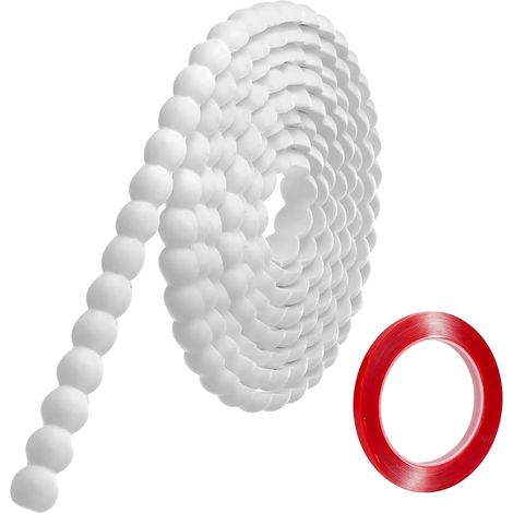 Moulure décorative flexible autocollante pour décoration murale Blanc (1/5)