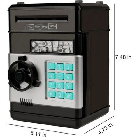 Tirelire électronique cochon, mini tirelire à code distributeur automatique pour enfants (1/5)