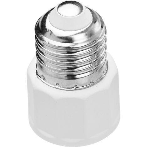 Adaptateur de douille E26/E27 (2 ou 3 broches) vers prise secteur (prise américaine) pour ampoule, terrasse, abri de jardin, garage ou entrepôt. (1/3)