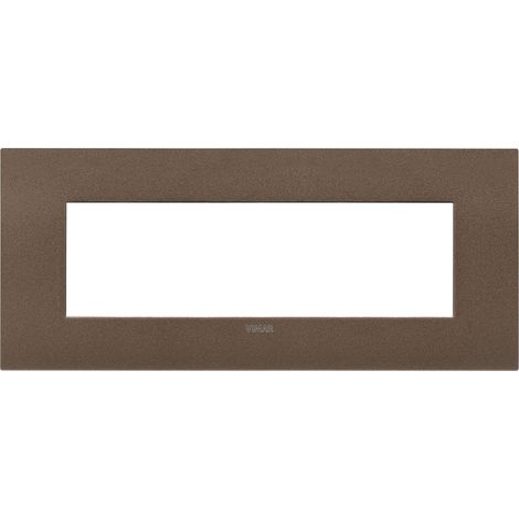 Vimar 19957.24 Placca Arké fit 7 moduli, metallo, bronzo matt