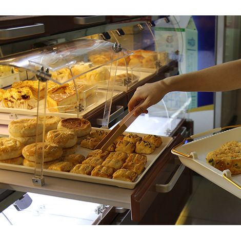 Lot de 2 ustensiles de cuisine : pinces à pâtisserie, pinces à barbecue, pinces à pain en bambou (1/5)
