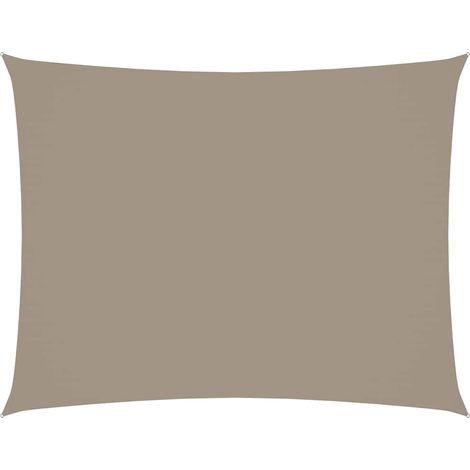 Maison Exclusive - Toldo de vela rectangular tela Oxford gris tau (1/5)
