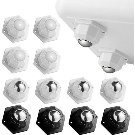 CCYKXA 12 Pièces Roulettes pour Meubles, Petite Roulettes pour Meubles Charge 200kg, Roulettes Pivotantes Autocollantes, Roulette Charge Lourde pour Meubles Ustensiles de Cuisine Boîtes de Rangement