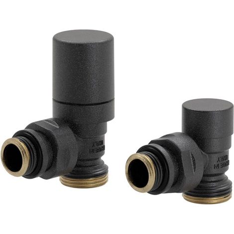 LAZZARINI Kit valvola E Detentore Termostatizzabile A Squadra 3/4’’ EK Antracite