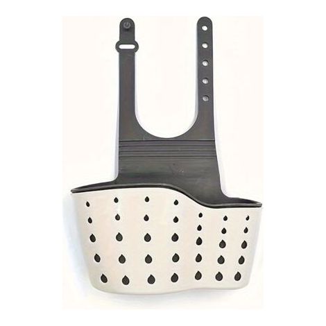 Panier suspendu pour lavabo avec support en silicone beige – (1/5)