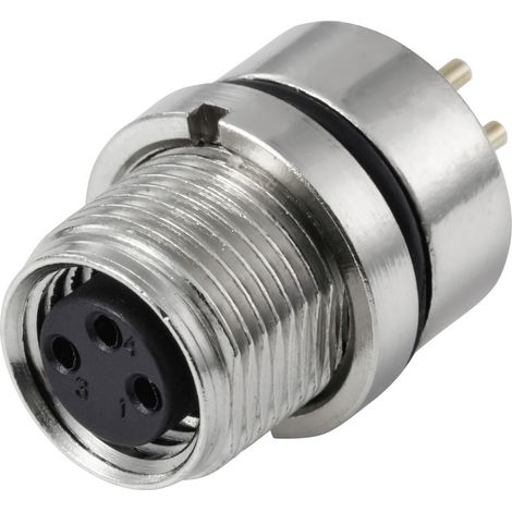 TRU COMPONENTS TC-13751884 Prise encastrée pour capteur/actionneur M8 x 1, M10 x 0.75 embase femelle (1/4)