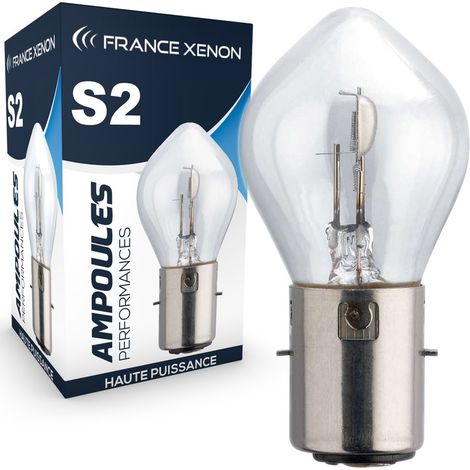 Ampoule S2 35/35W 12V Halogène ORIGINE BA20D - FRANCE-XENON (1/2)