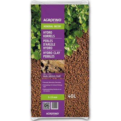 Perles argile hydro Agrofino MINERAL DECOR 5/15mn 40L