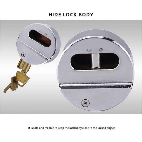 Cadenas à anse cachée cp-3184 en acier avec 2 clés pour universel-- (1/5)