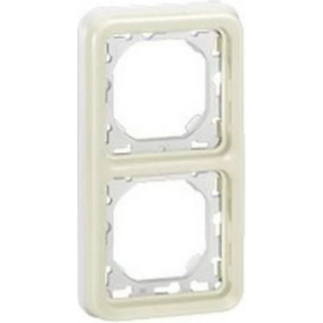 Legrand 069696 - Plate support - for white modular Prog Plexo recessed - 2 green posts
