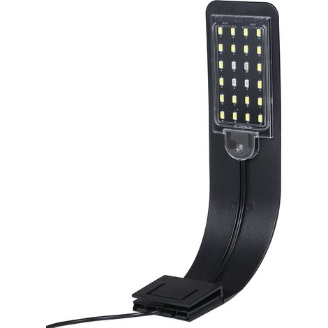 AC220V 10W 24 LED lumière d'aquarium lampe de pot de poisson blanc/bleu Portable (1/5)