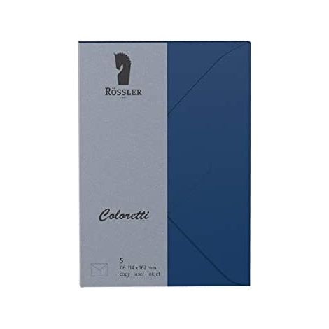 Enveloppe c6 ministro coloretti 5 unités blue jeans blue (1/3)
