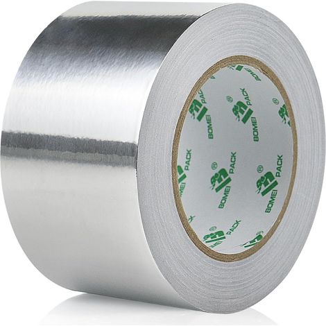 Ruban adhésif en aluminium - ruban métallique résistant, résistant à la chaleur, pour l'étanchéité et le colmatage, réparation des métaux (75mm50m) (1/5)