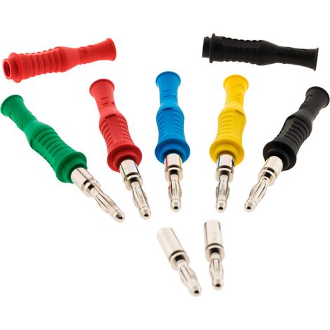 Lot de 7 connecteurs males souples Ø4mm - Zenitech (1/2)