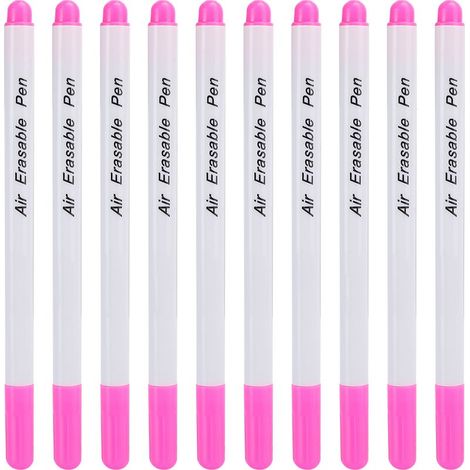 Set mit 10 wasserlöslichen Stoffmarkern, DIY-Nähwerkzeug, Einzelspitze, rot-pink (1/5)