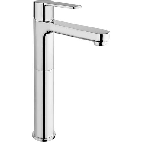 Miscelatore lavabo tipo alto Jacuzzi rubinetteria Eolo ottone cromato per piletta clic clac 0E000493JA00 (1/2)