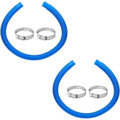 Tuyau de remplacement pour pompe de piscine, bleu, lot de 2 pièces-KZQ (1/2)