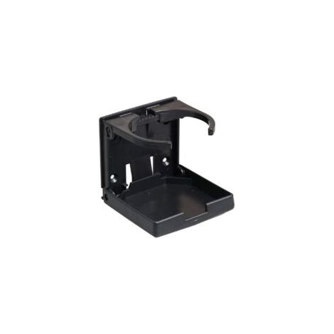 2 portabicchieri regolabili e pieghevoli con viti e fascette, portabicchieri regolabili per auto, camion, barche, furgoni. (Nero) - Crezuo (1/4)