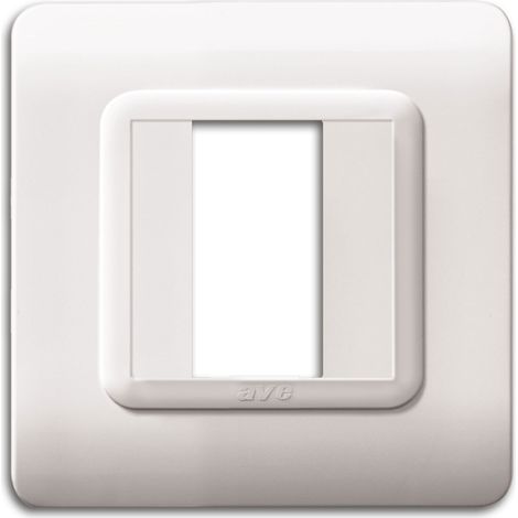 Placca Tecn.44 88X88 Bianca 1M AVE 44PY31B