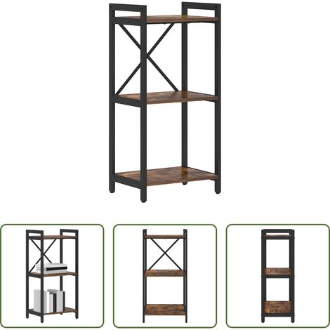 Étagère bois - Étagère Chêne fumé 40 x 30 x 85 cm Bois d'ingénierie (1/5)