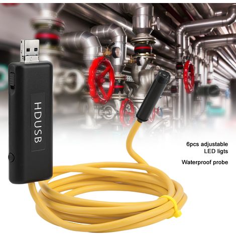 Endoscope sans fil WiFi, caméra endoscopique flexible étanche IP67 (1/5)