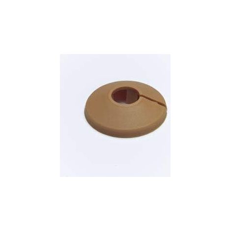 Lot de 200 colliers de tuyau en plastique marron clair pour tuyaux de 15 mm