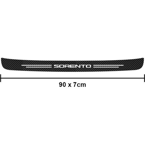 (Coffre) Convient pour Kia Sorento CRDi AWD SX X-Line PHEV : protection anti-rayures en fibre de carbone pour seuil de porte. (1/5)