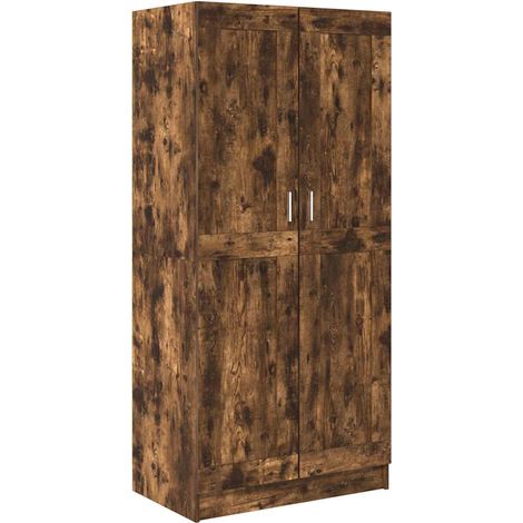 Maison Exclusive - Kleiderschrank Räuchereiche 82,5x51,5x180 cm H