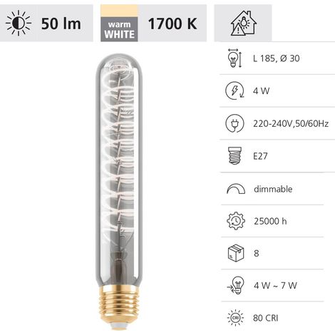 Lampadina eglo led e27 4W dimmerabile 1700K (1/3)