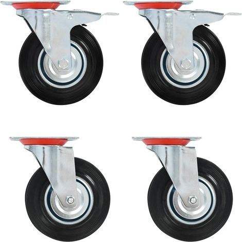 Swivel Casters 4 pcs 125 mm vidaXL