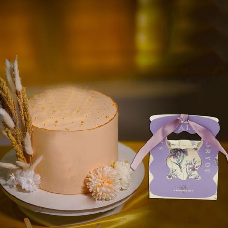 Coffret cadeau gastronomie Coffrets cadeaux à motif floral avec ruban 10 x 6,5 x 6 cm Violet 20Pcs (1/5)