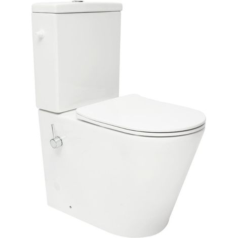 Brevis réservoir de chasse d'eau en céramique, vendu sans cuvette, blanc (SATBRE36BFCC) (1/5)