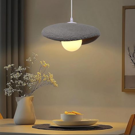Moderne Suspension Luminaire Plafonnier Lampe Créatif Nordique Lustre Eclairage E27 pour Cuisine Salon Chambre Gris (1/5)