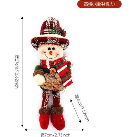 Weihnachtsdekorationen, Schneemannfiguren, Puppen, Strickpuppen, Weihnachtsmannmützen, Fensterdekorationen, Weihnachtsbäume