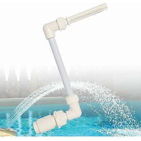 Cette fontaine à jet d'eau pour piscine convient à la plupart des modèles encastrés de 1,5 pouce et... (1/5)