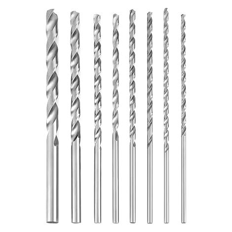 Extra Long High Speed Steel Twist Drill Bits Diameter Straight (1/2)